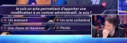 Modification contractuelle : réponse à choix multiples